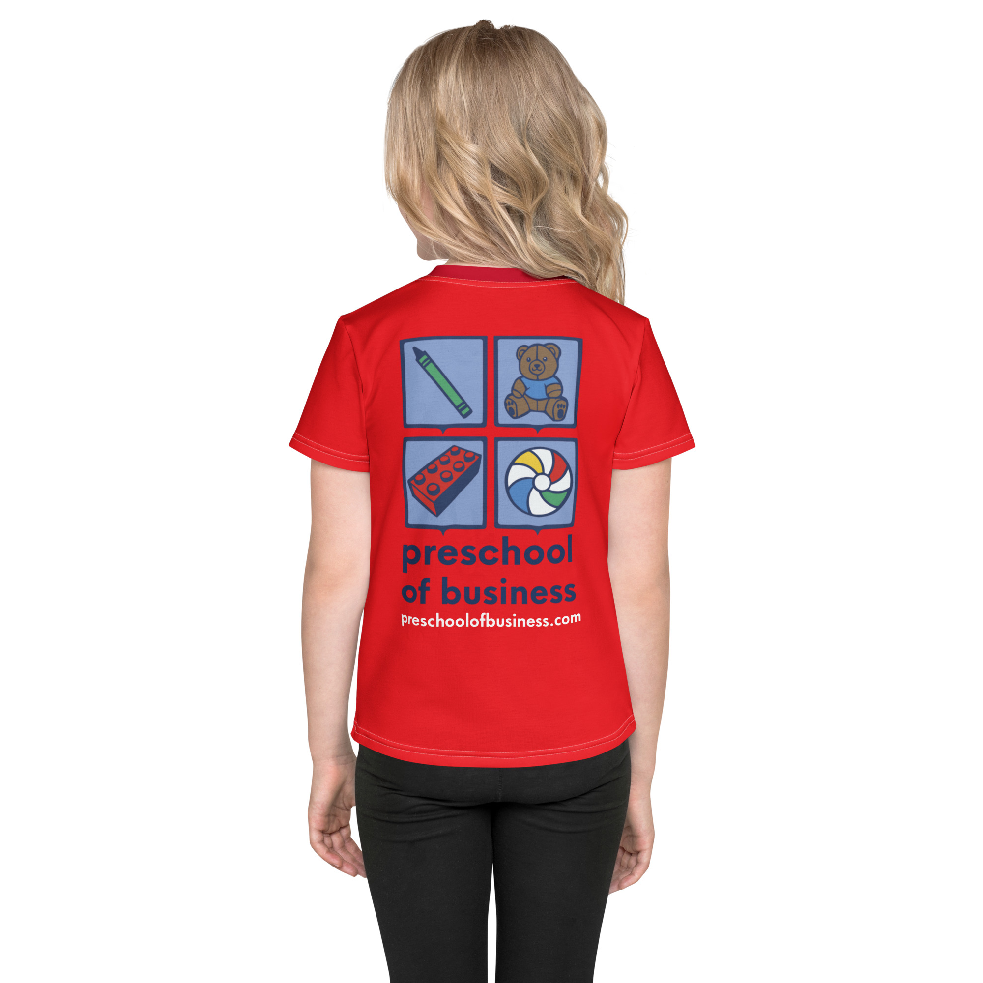 Kids Block Crew Neck T-Shirt - Image 2