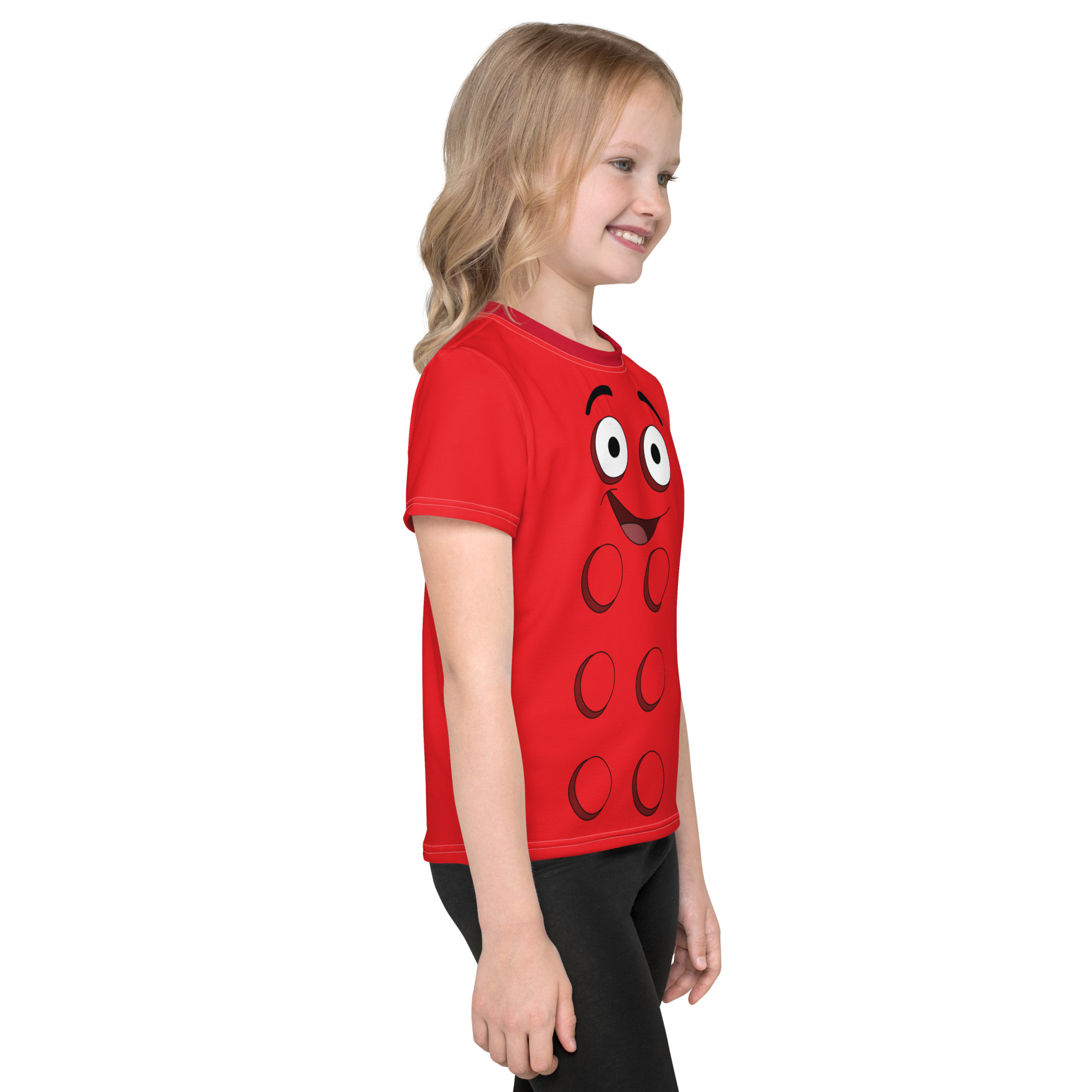 Kids Block Crew Neck T-Shirt - Image 4