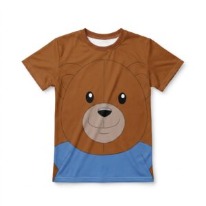 Kids Bear Crew Neck T-Shirt, front view