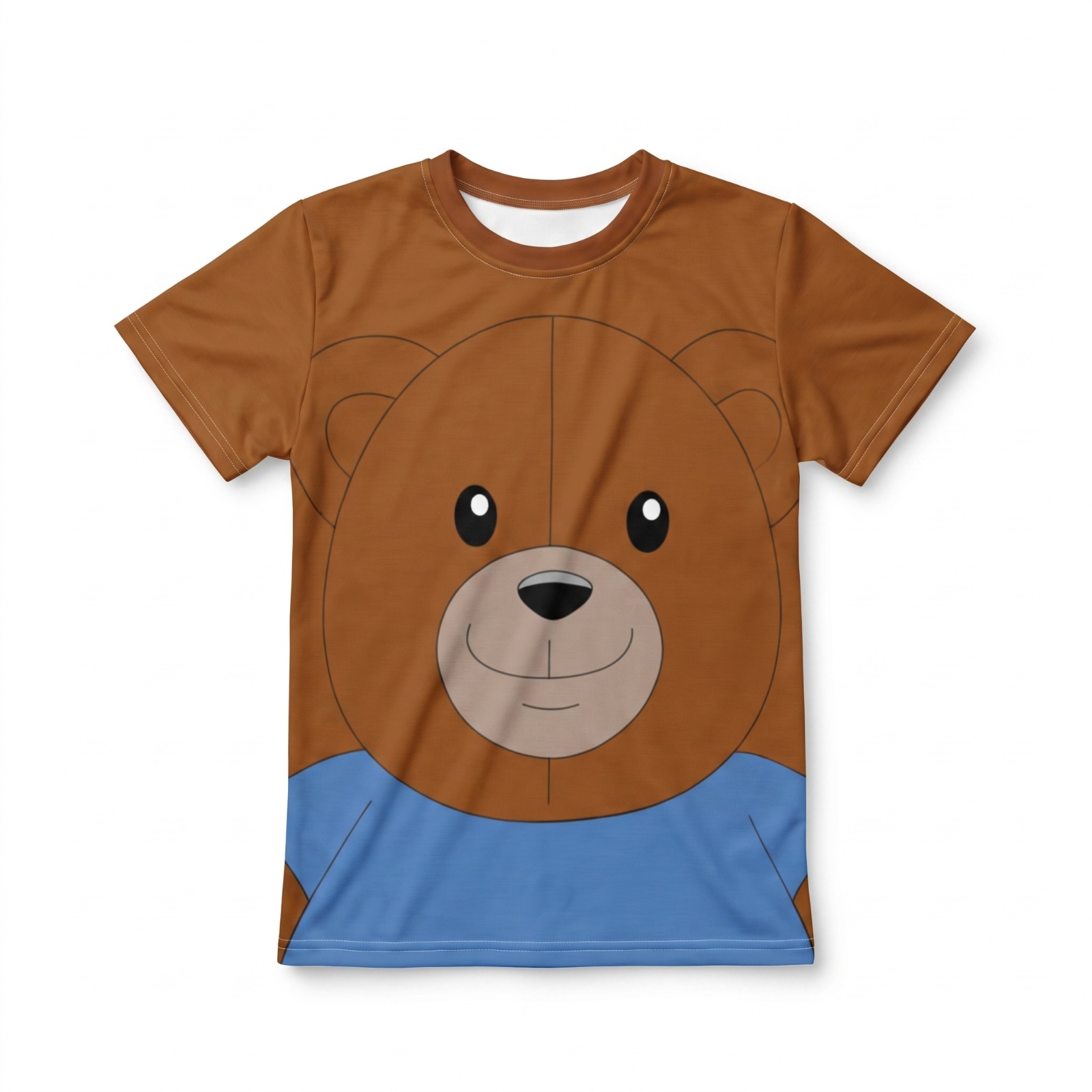Kids Bear Crew Neck T-Shirt, front view