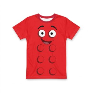 Kids Block Crew Neck T-Shirt, front view